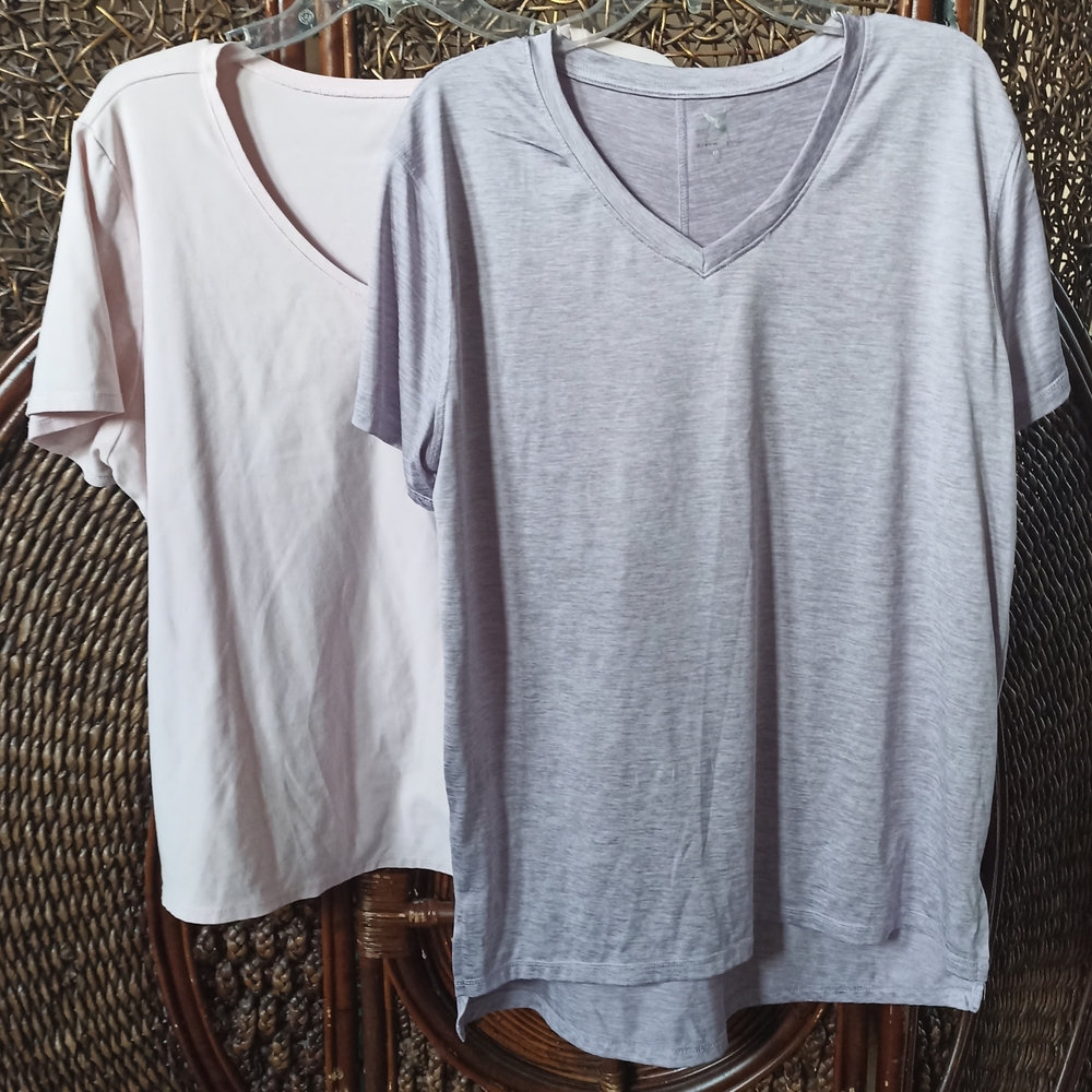 Game Time Women's Tops - Light Pink and Gray